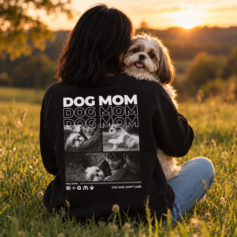 Personalisiertes Sweatshirt "DOG MOM"