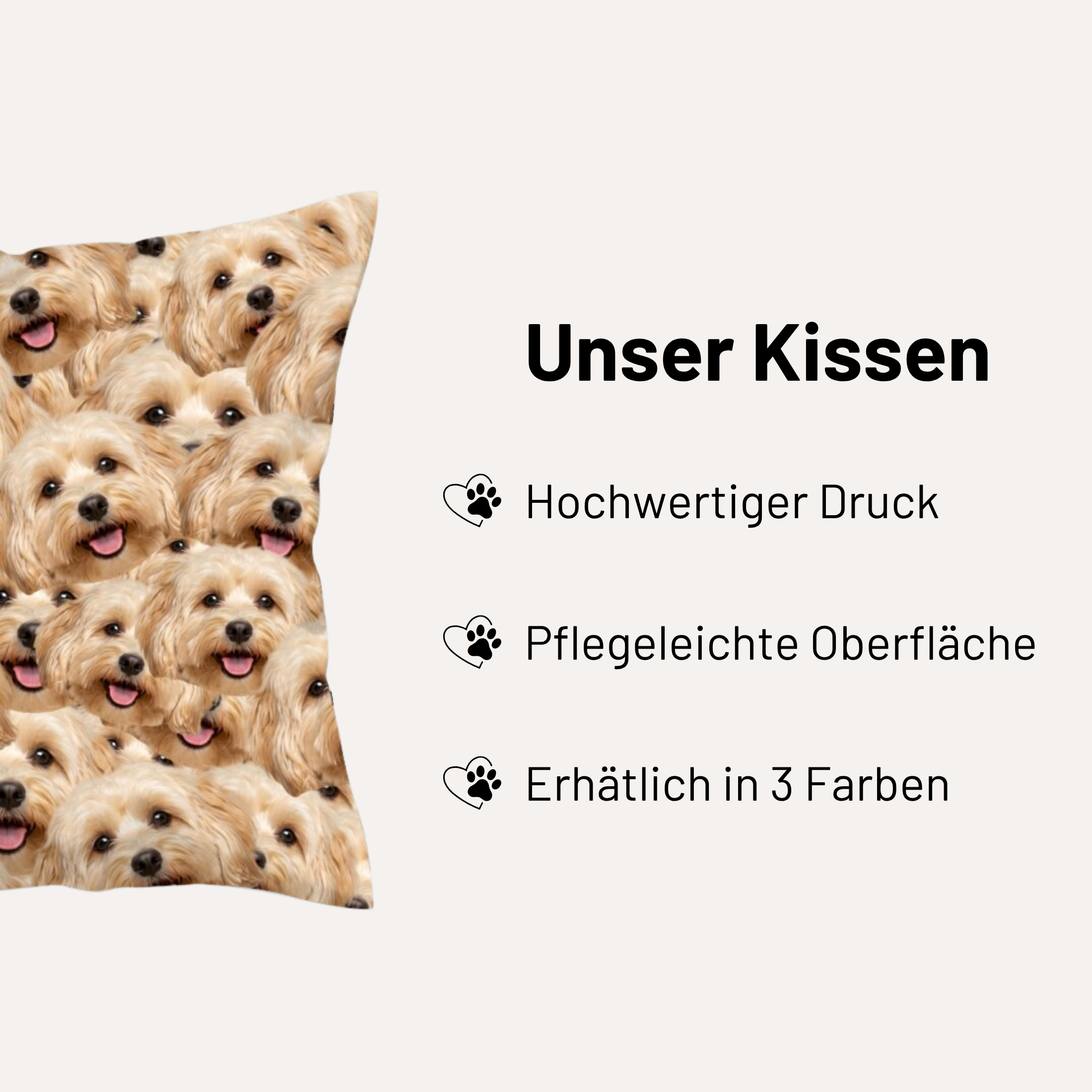 Kissen "Haustier Foto"