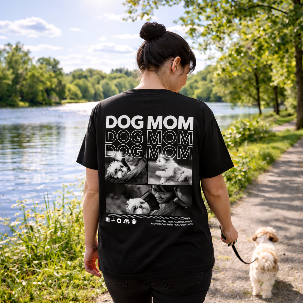Personalisiertes T-Shirt "Dog Mom"