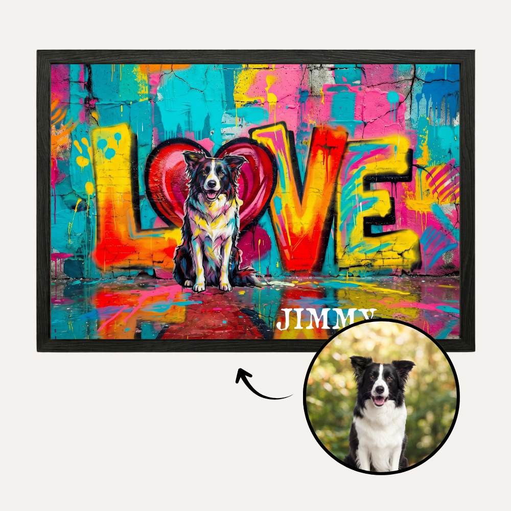 Personalisiertes Haustier-Poster "LOVE"