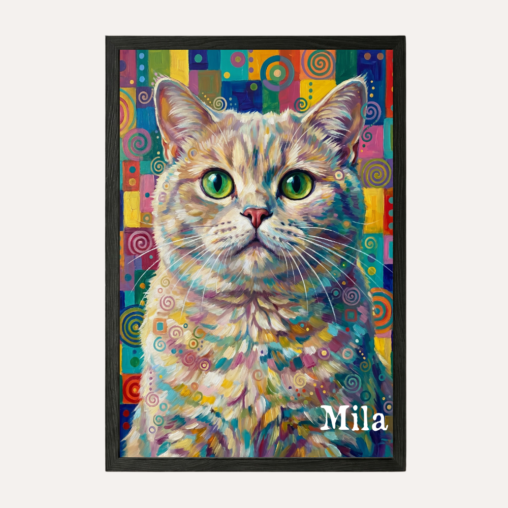 Personalisiertes Katzen-Poster "REAL ART"