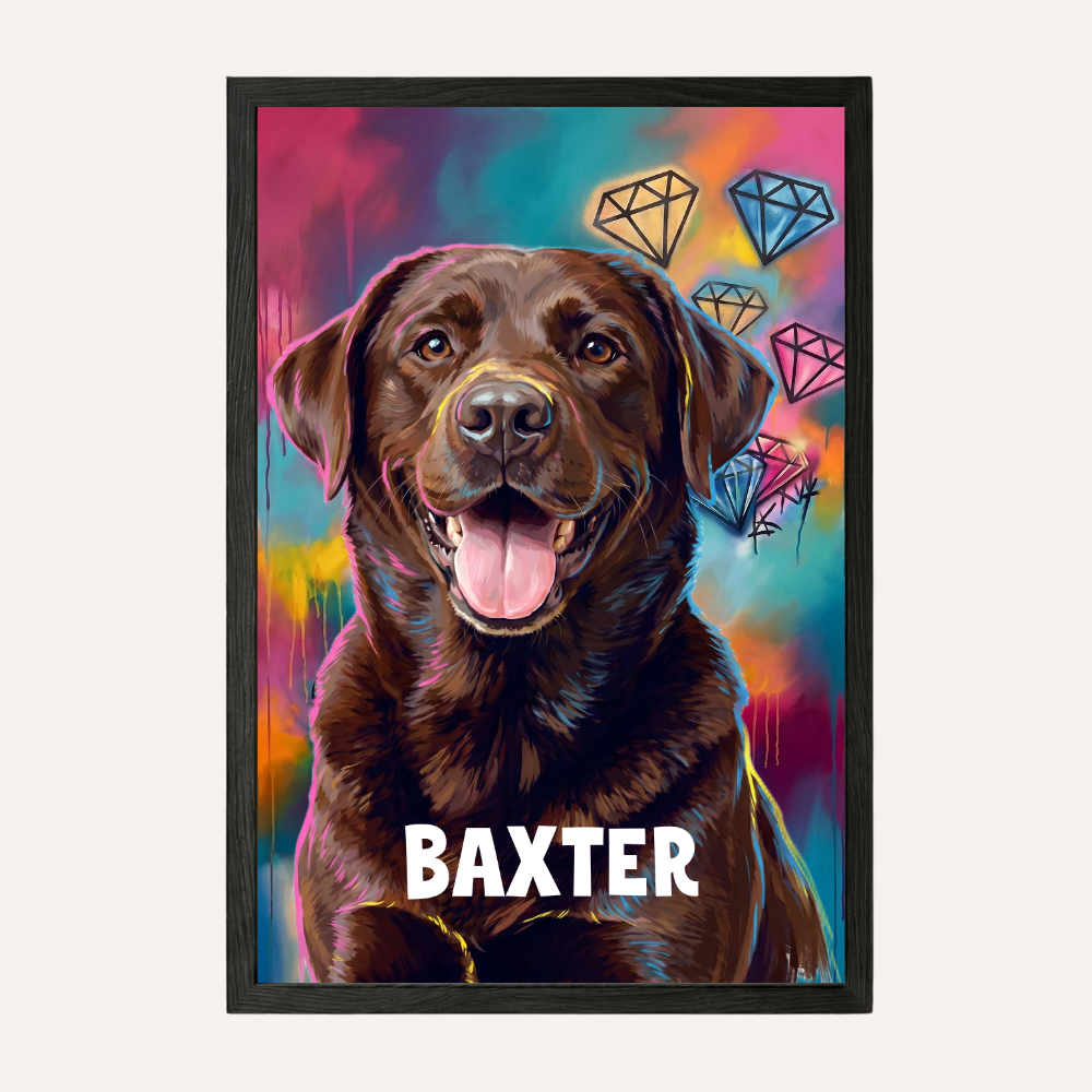 Personalisiertes Haustier-Poster "New Graffiti"