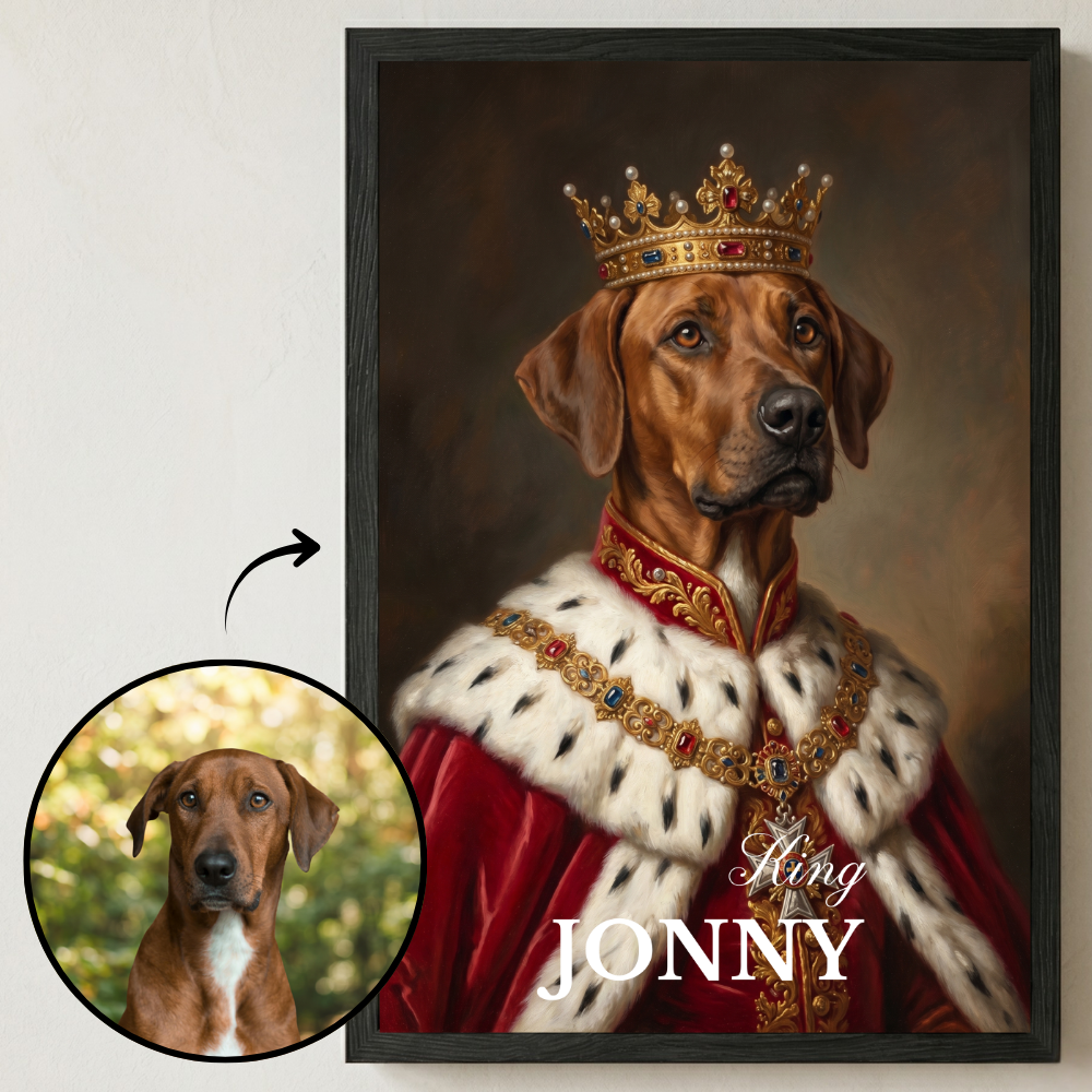 Personalisiertes Haustier-Poster "Royal King"