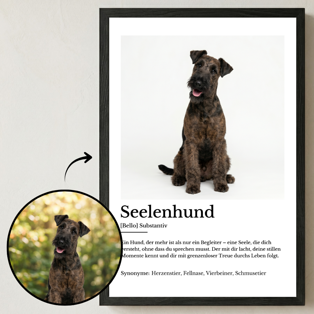 Personalisiertes Poster "Seelenhund"