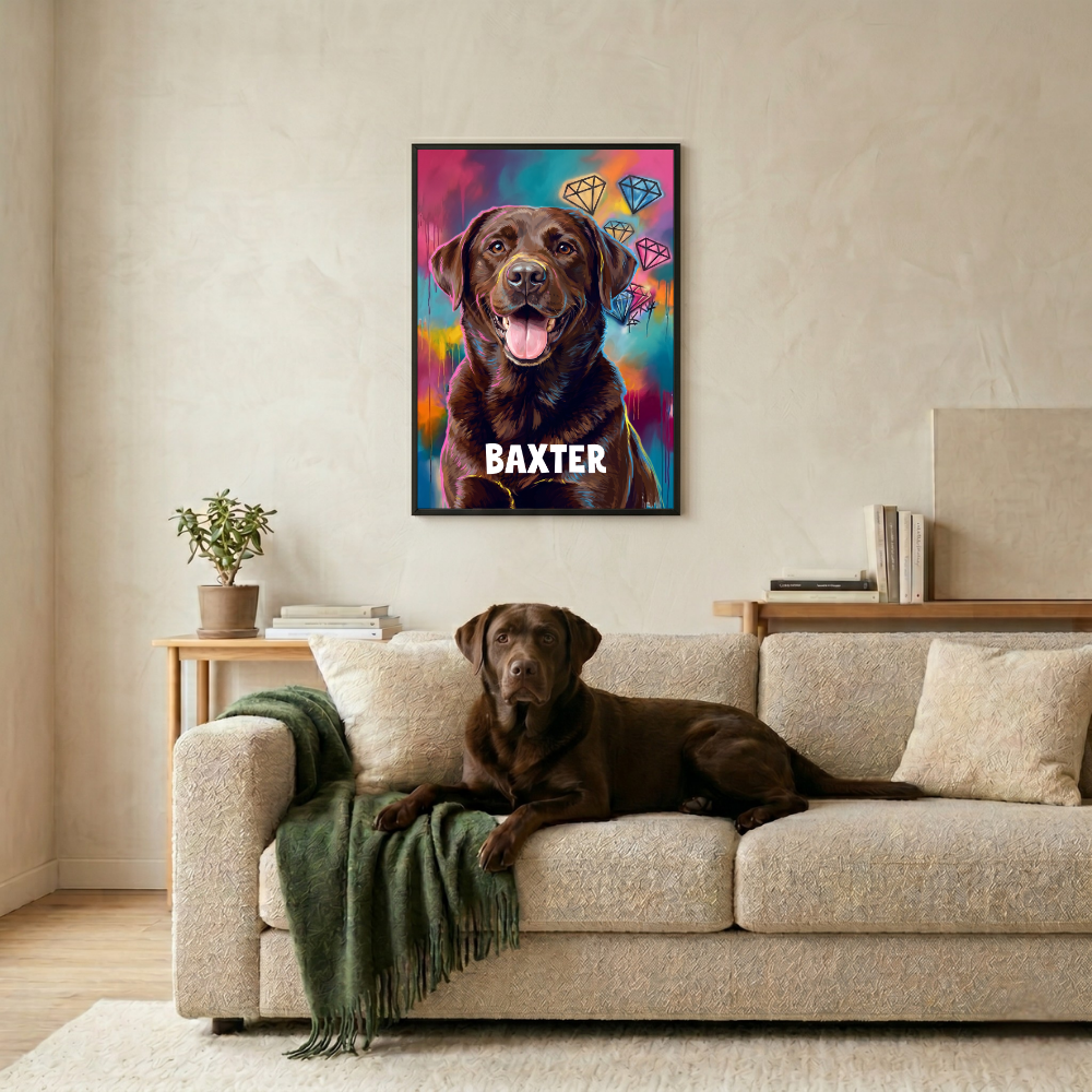Personalisiertes Haustier-Poster "New Graffiti"