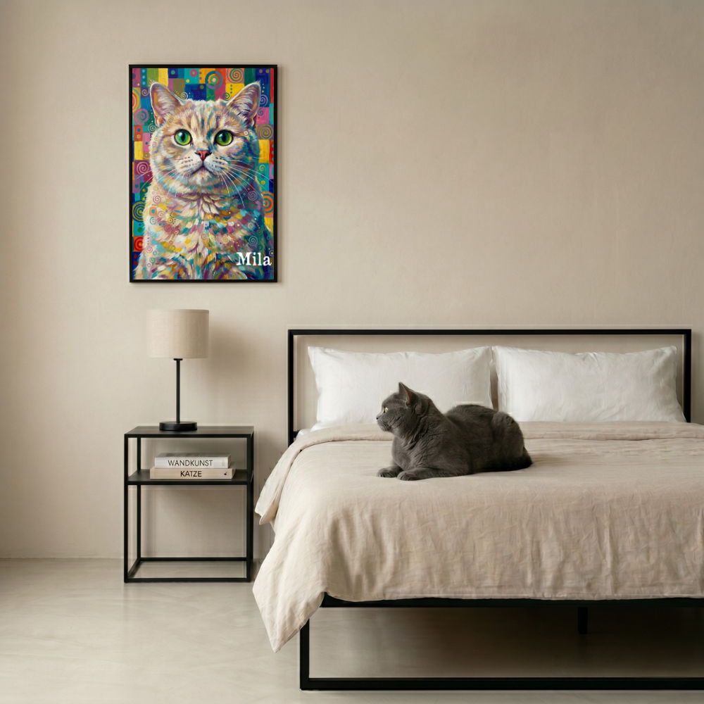 Personalisiertes Katzen-Poster "REAL ART"