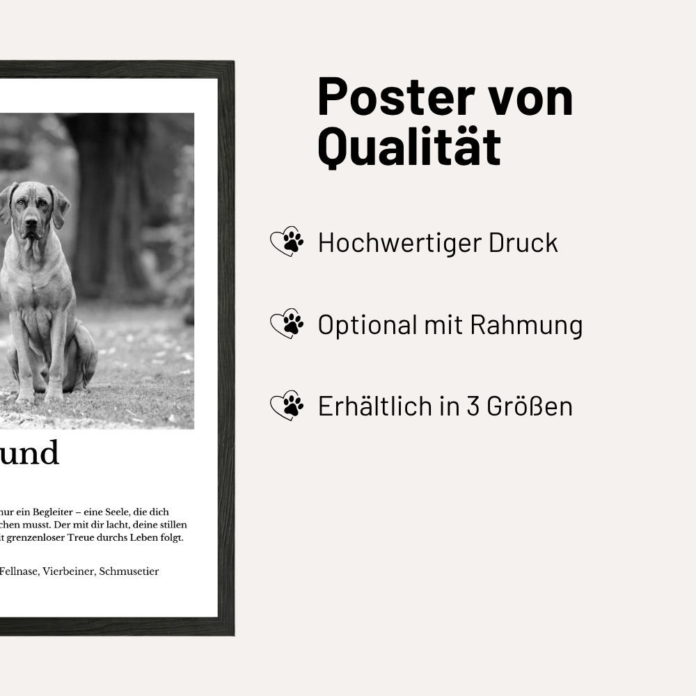 Personalisiertes Poster "Seelenhund"