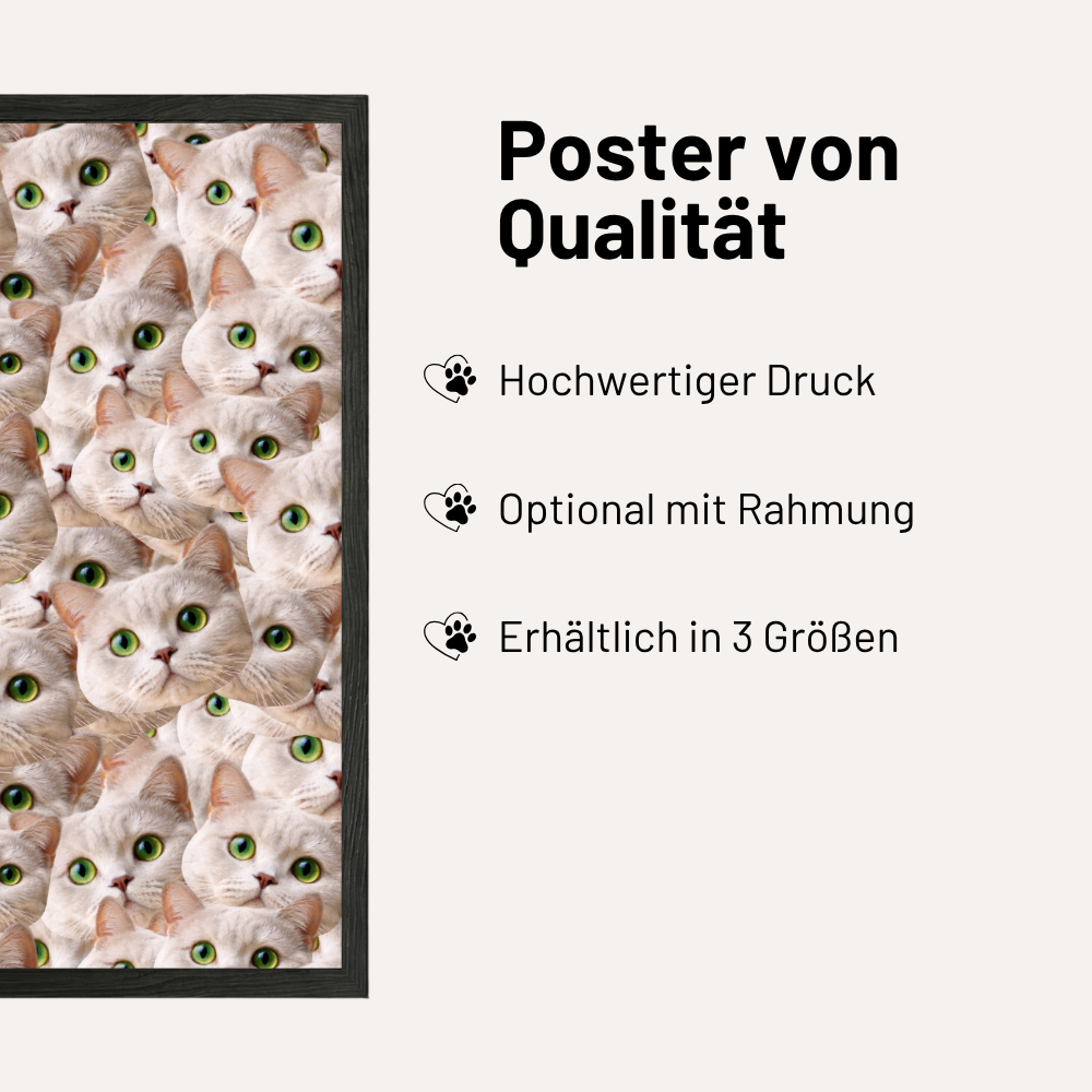 Personalisiertes Katzen-Poster "Foto Bomb"