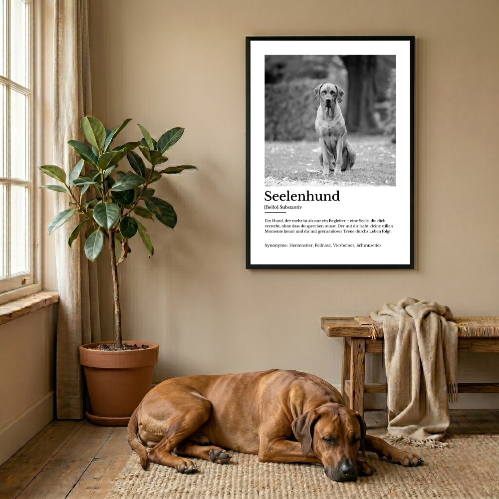 Personalisiertes Poster "Seelenhund"
