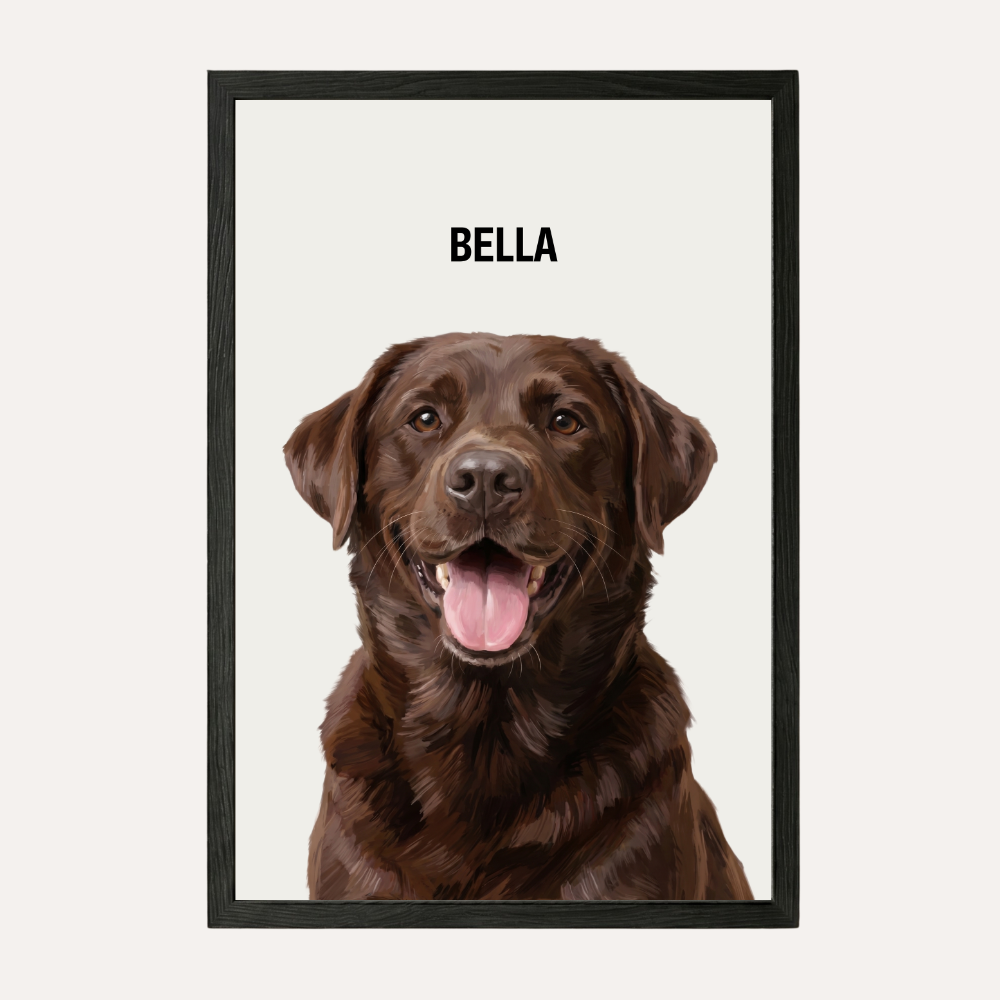 Personalisiertes Hunde-Poster "Gemälde"