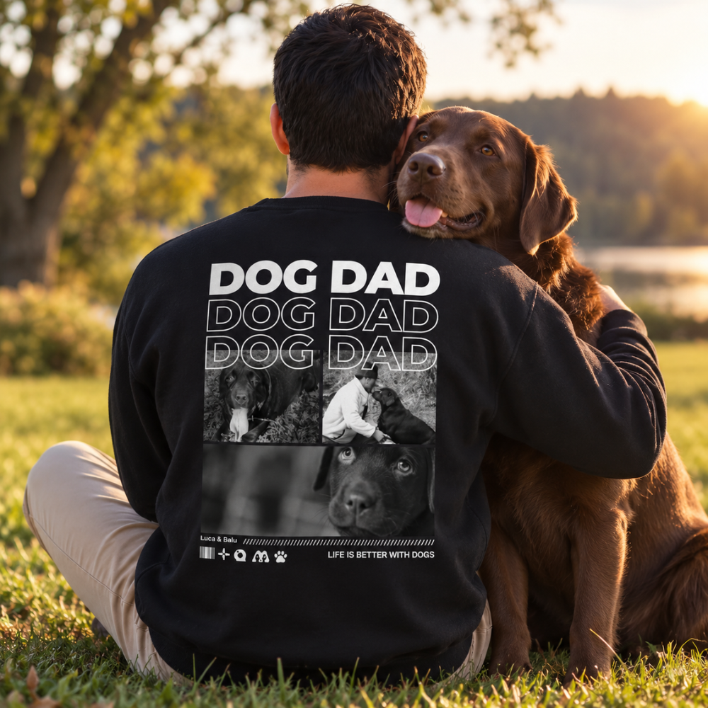 Personalisiertes Sweatshirt "DOG DAD"