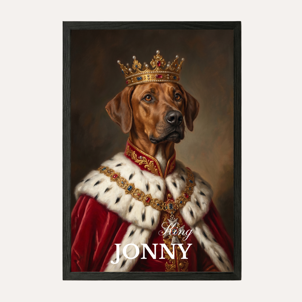 Personalisiertes Haustier-Poster "Royal King"