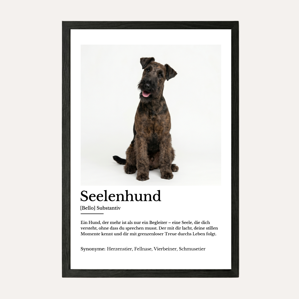 Personalisiertes Poster "Seelenhund"
