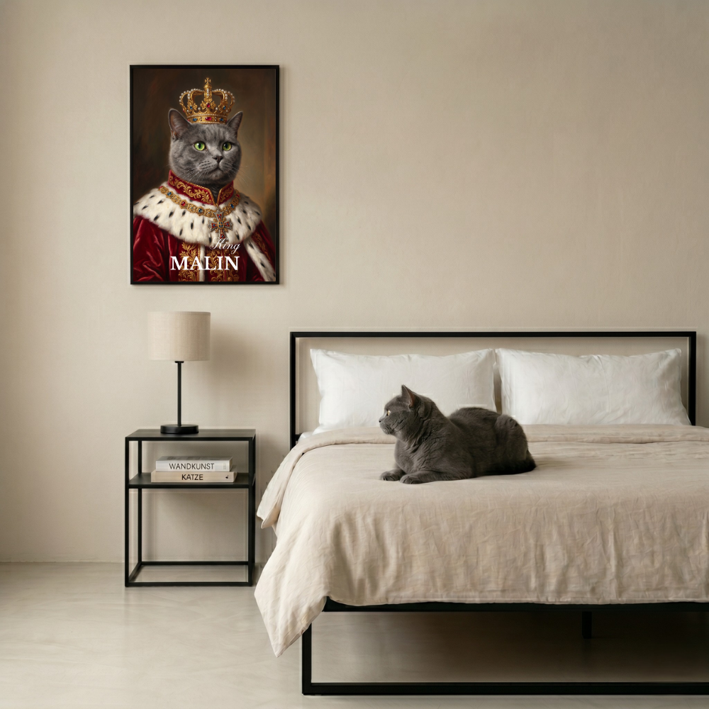 Personalisiertes Haustier-Poster "Royal King"