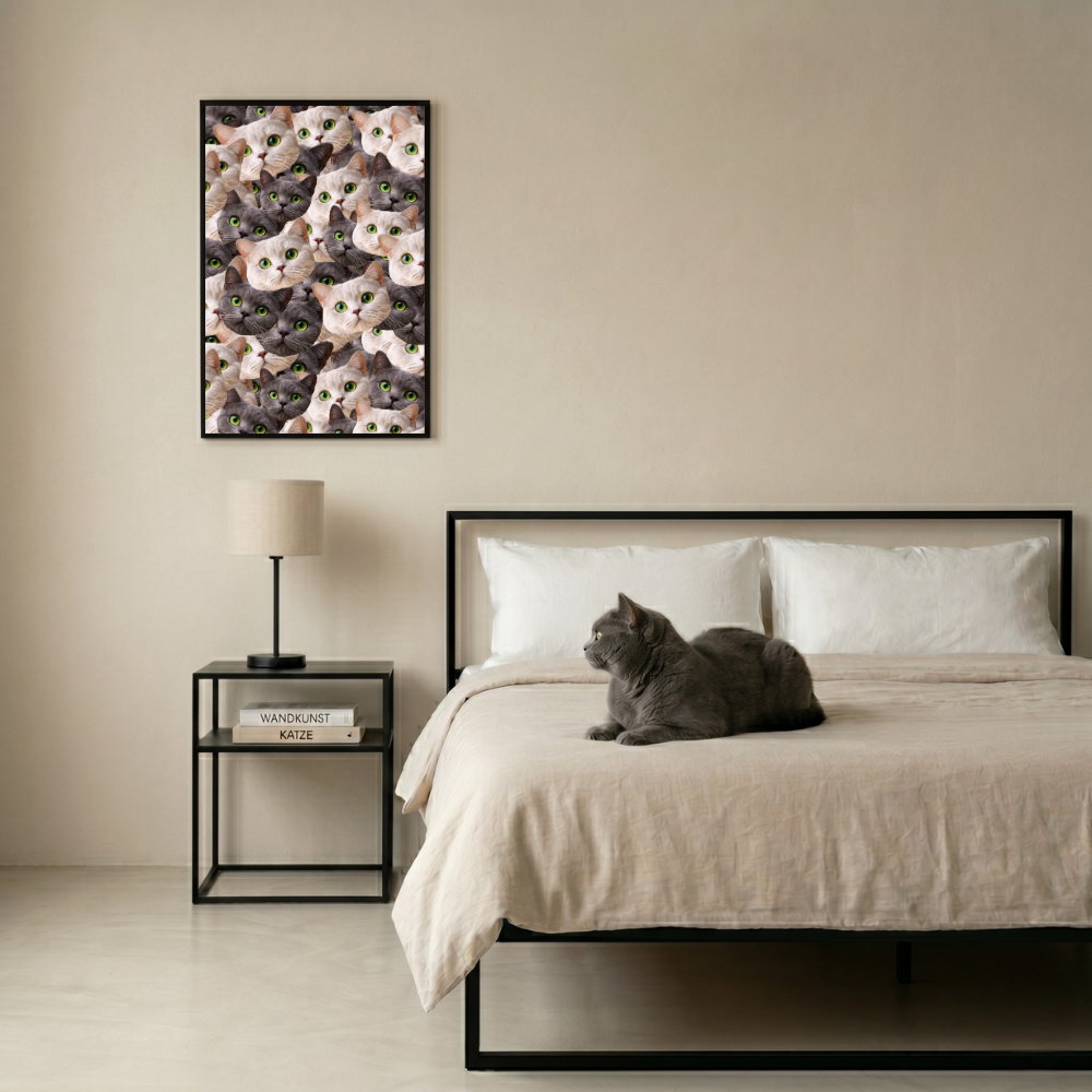 Personalisiertes Katzen-Poster "Foto Bomb"