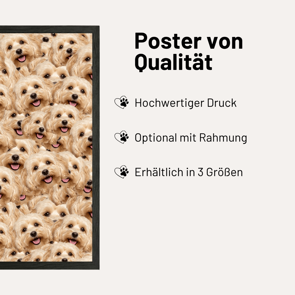 Personalisiertes Haustier-Poster "Foto Bomb"