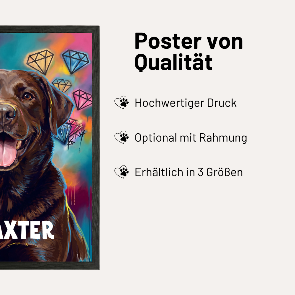 Personalisiertes Haustier-Poster "New Graffiti"