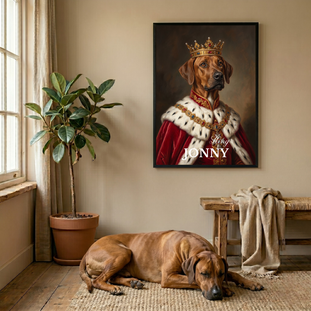 Personalisiertes Haustier-Poster "Royal King"