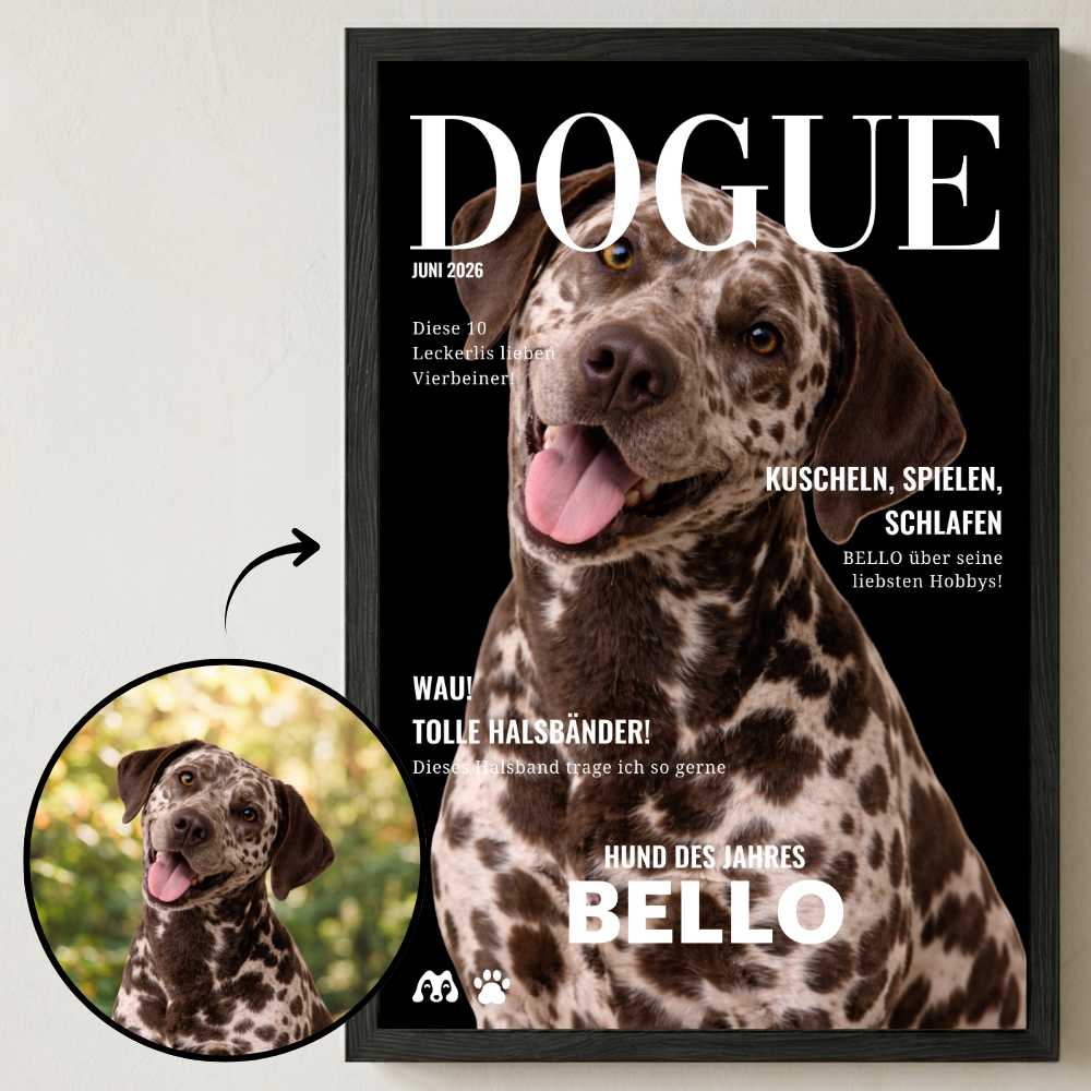 Personalisiertes Hunde-Poster "DOUGE"